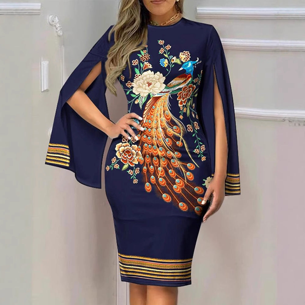 Women's Summer Round Neck Elegant Sexy Fashion Dress