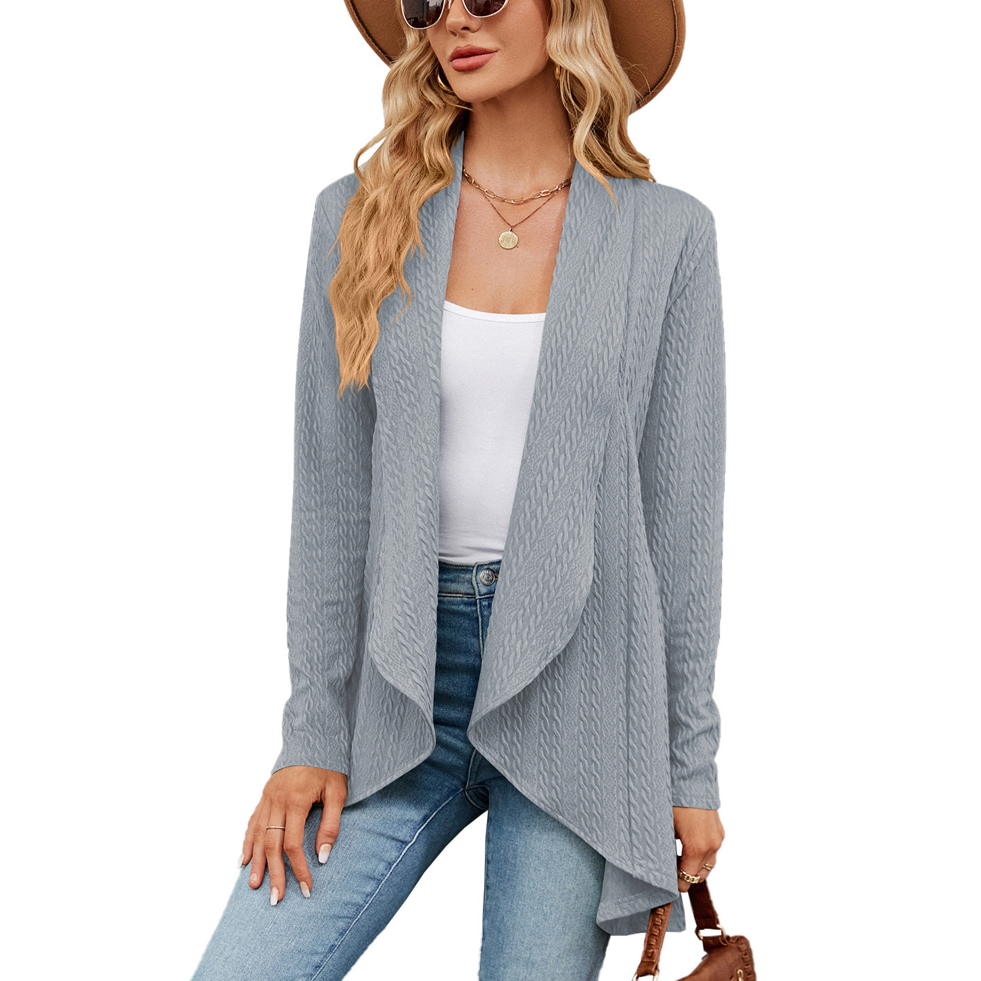 Women's Long Sleeve Solid Color Loose Knitting Women's Sweater