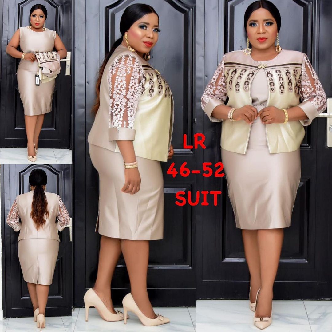 Large Dress Small Print Splicing Two-piece Dresses