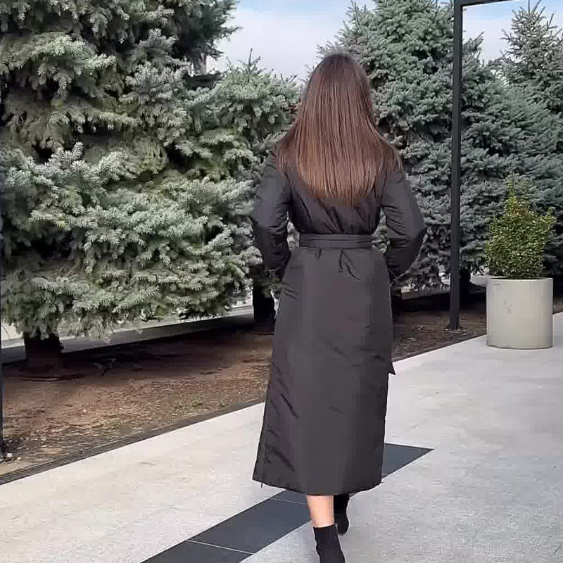 Fashion Solid Color Fur Stitching Lapel Coats