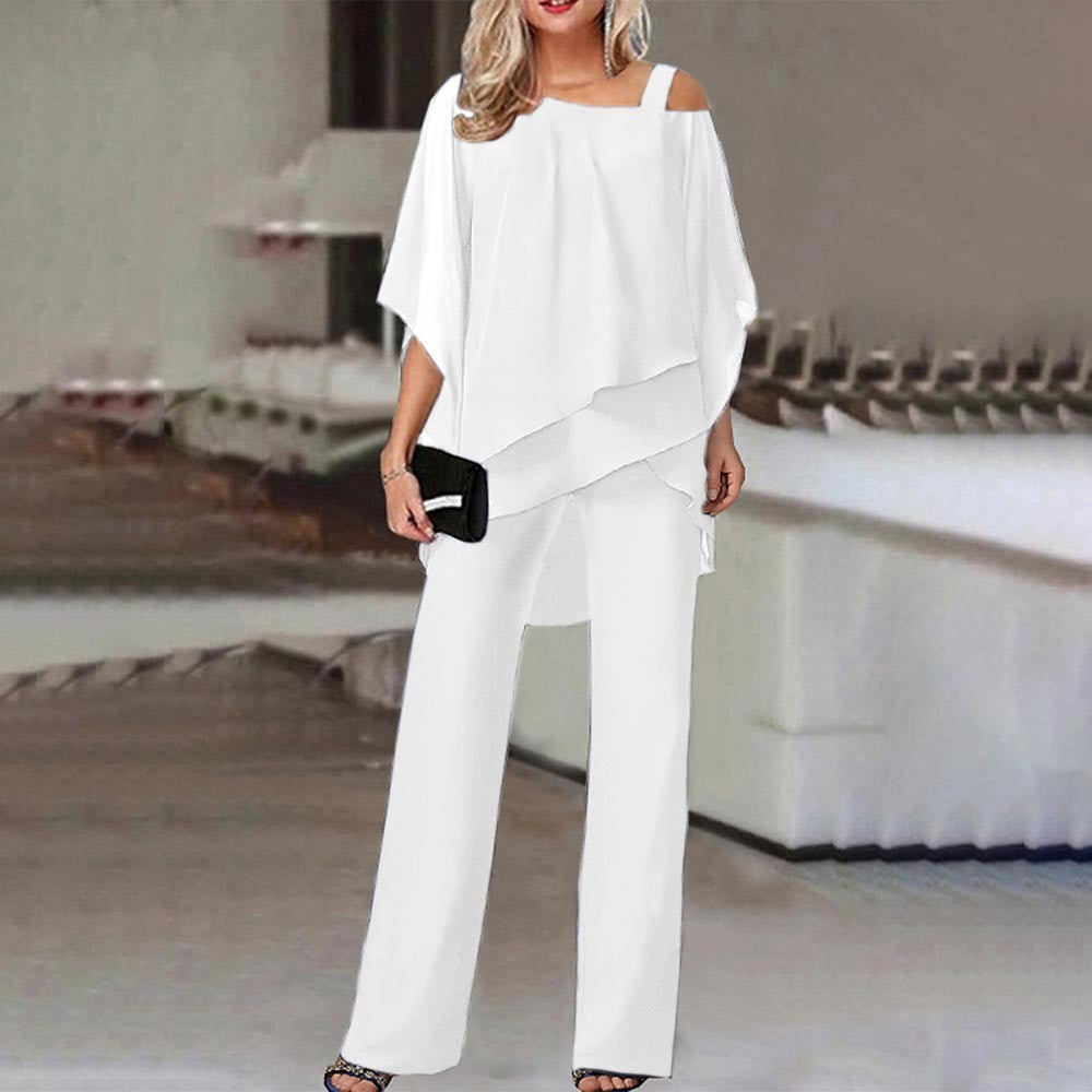 Women's Autumn Fashion Casual Irregular Batwing Sleeve Suits