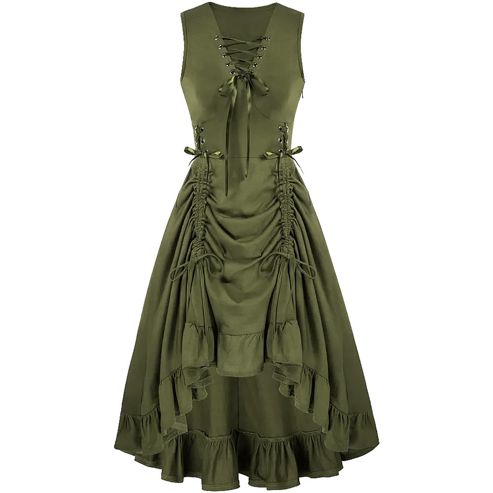 Women's Victorian Dress Renaissance Large High Waist Dresses
