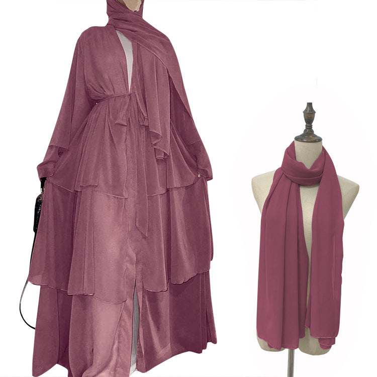Casual Women's Temperament Lacing Chiffon Scarf Cardigans