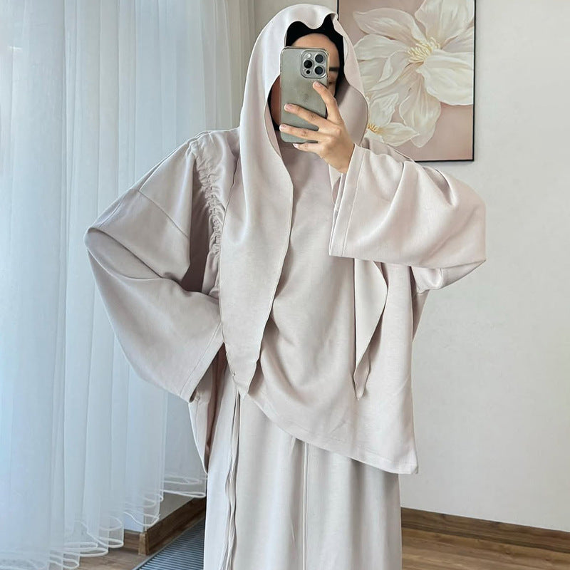 Women's Spring Solid Color Long Sleeve Peplum Suits