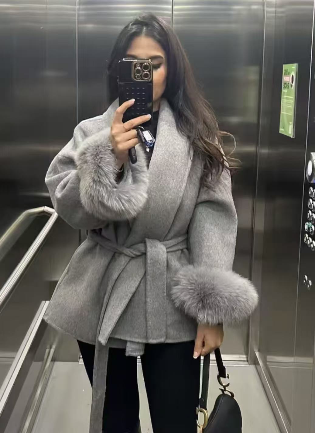 Women's Glamorous Stylish Fashionable High-grade Woolen Coats