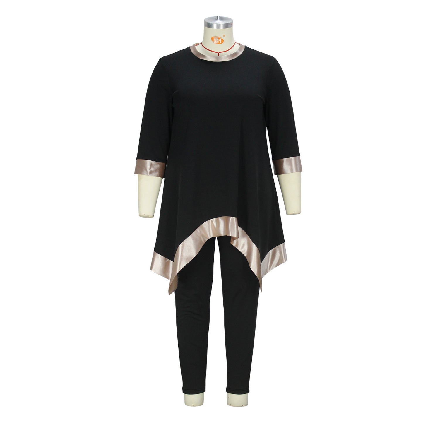 Women's Loose Irregular Stitching Hem Casual Suits