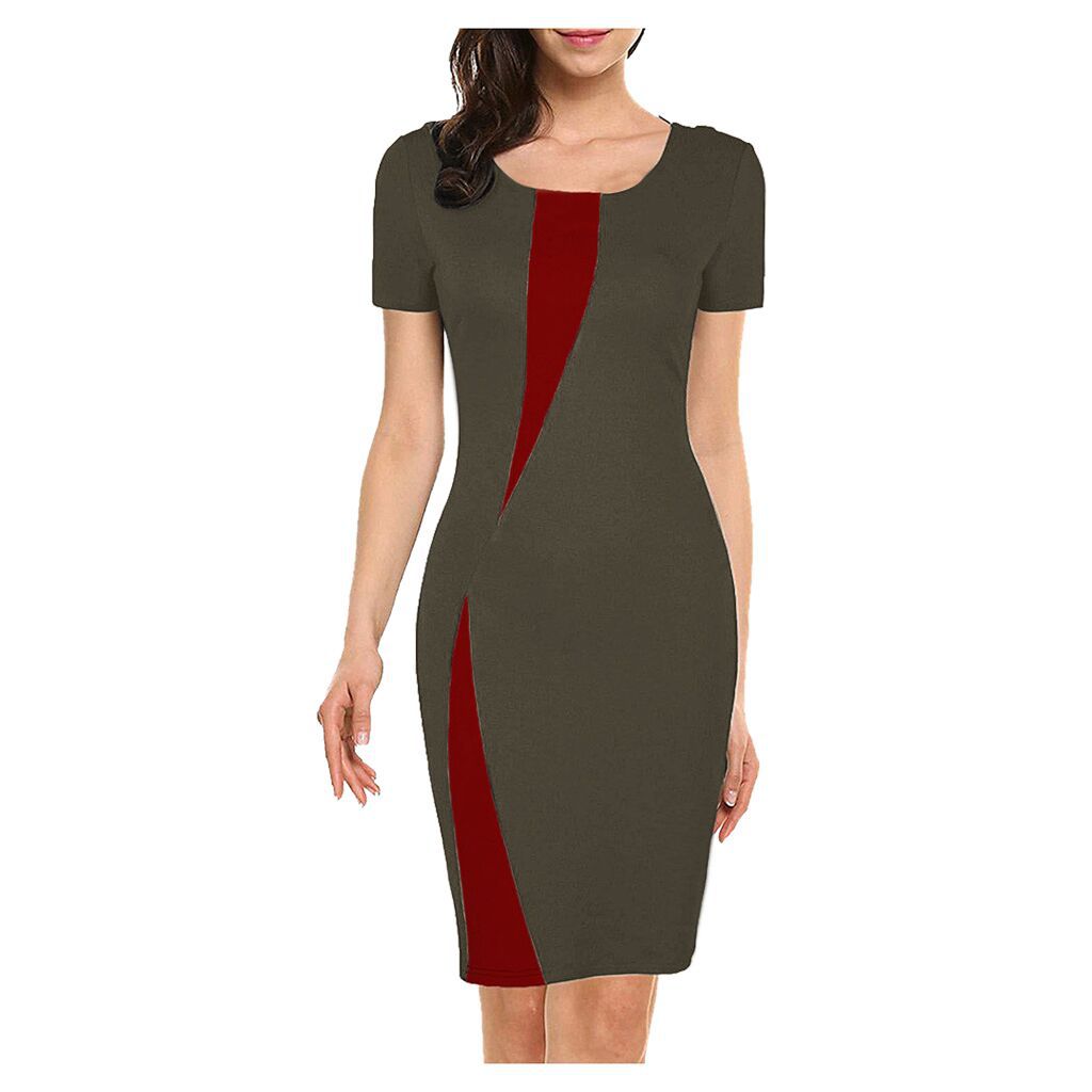 Women's Summer Stretch Slim Pencil Sexy Tight Casual Dress