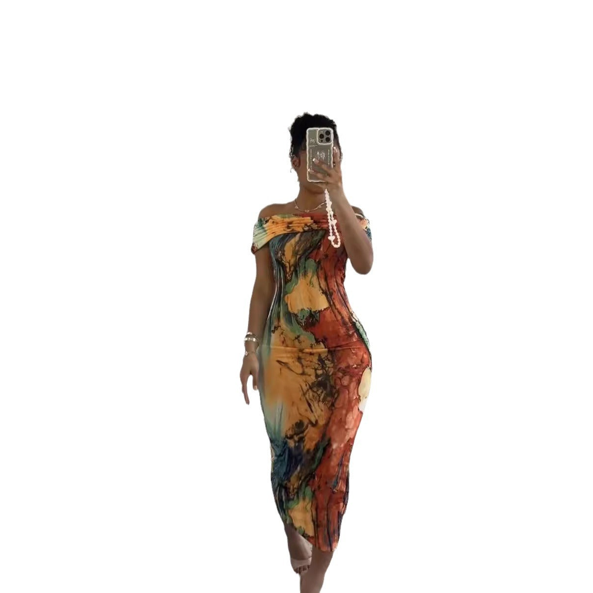 Popular Graceful Women's Variegated Fashion Special Dress