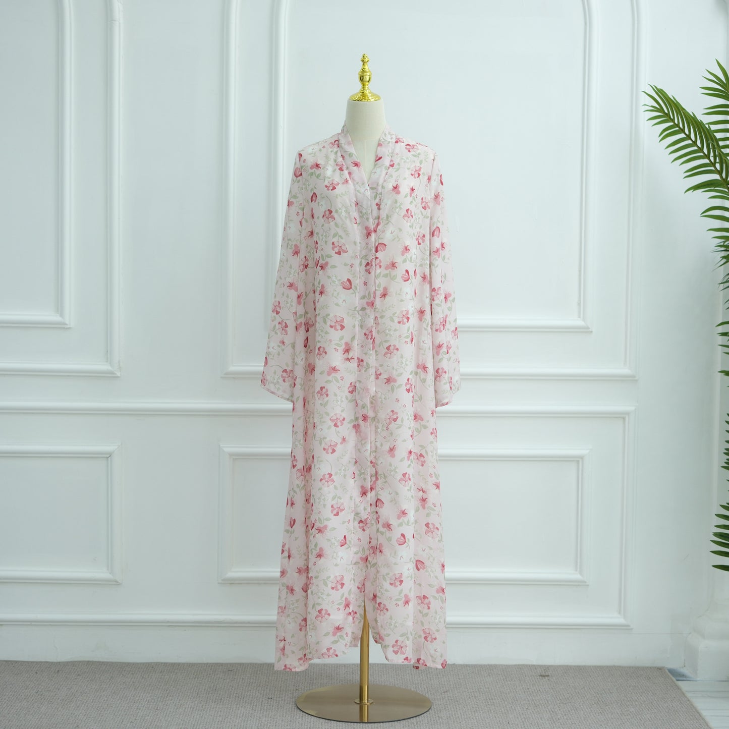 Durable Pure Beautiful Printed Design Chiffon Dresses