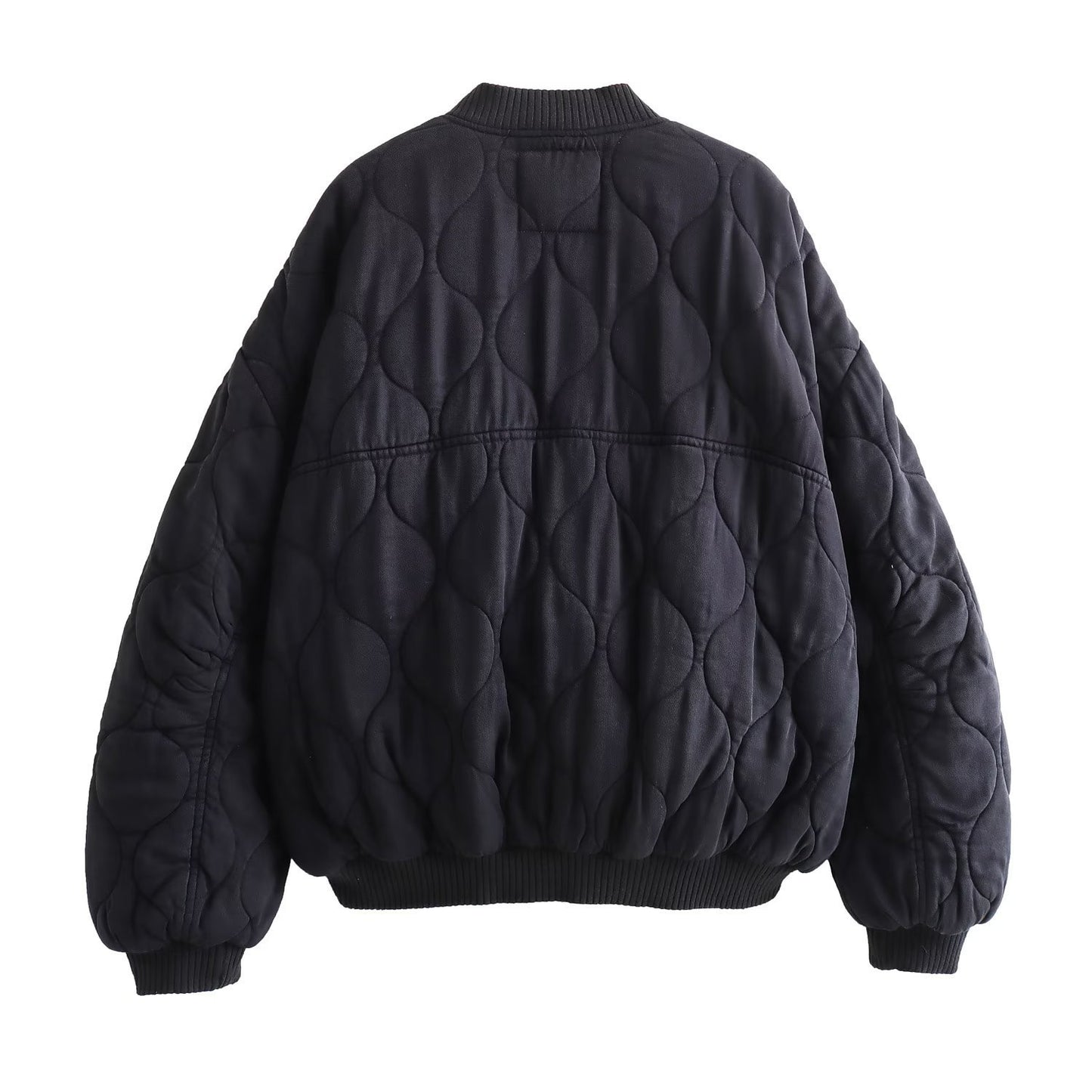 Women's Fashion Loose Pilot Shoulder Width Washed Coats