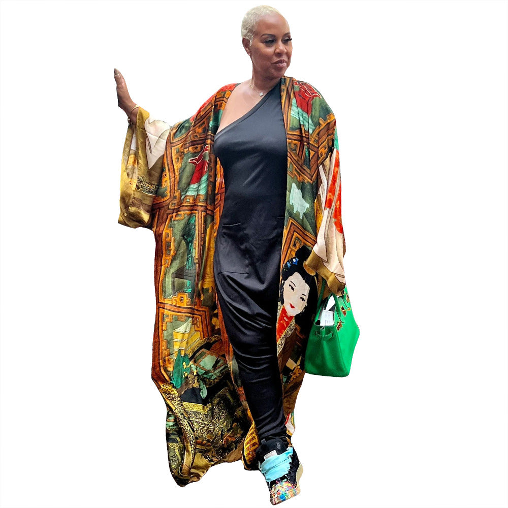 Women's Artificial Silk Fashion Casual Trench Coats