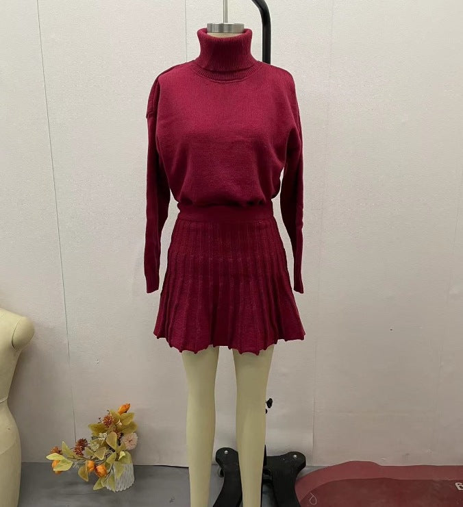 Autumn Solid Color Round Neck Loose Suits