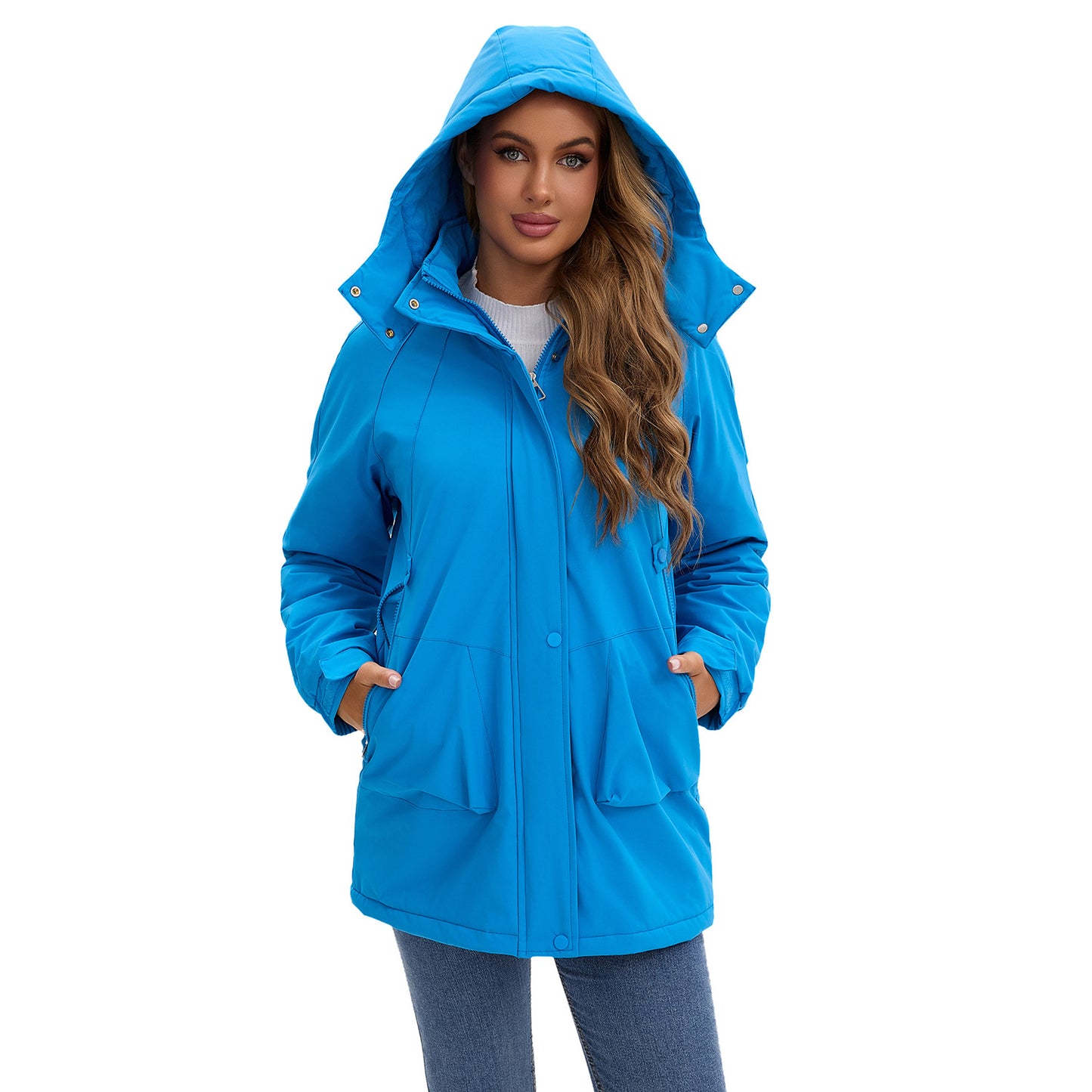 Women's Detachable Windproof Warm Mountaineering Casual Shell Coats