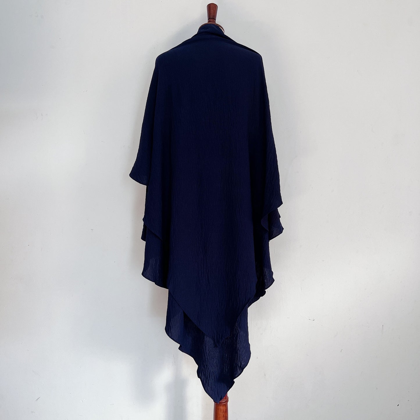 Classic Wave Pattern Shawl Scarf Splicing Dress