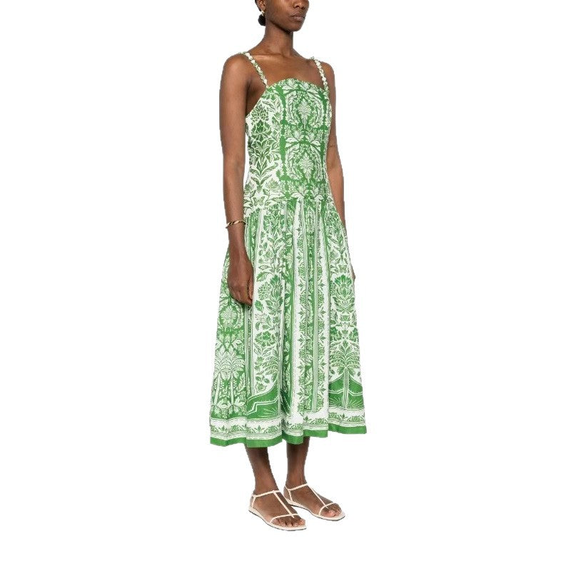 Summer Vacation Spaghetti Straps Printed Dress Dresses