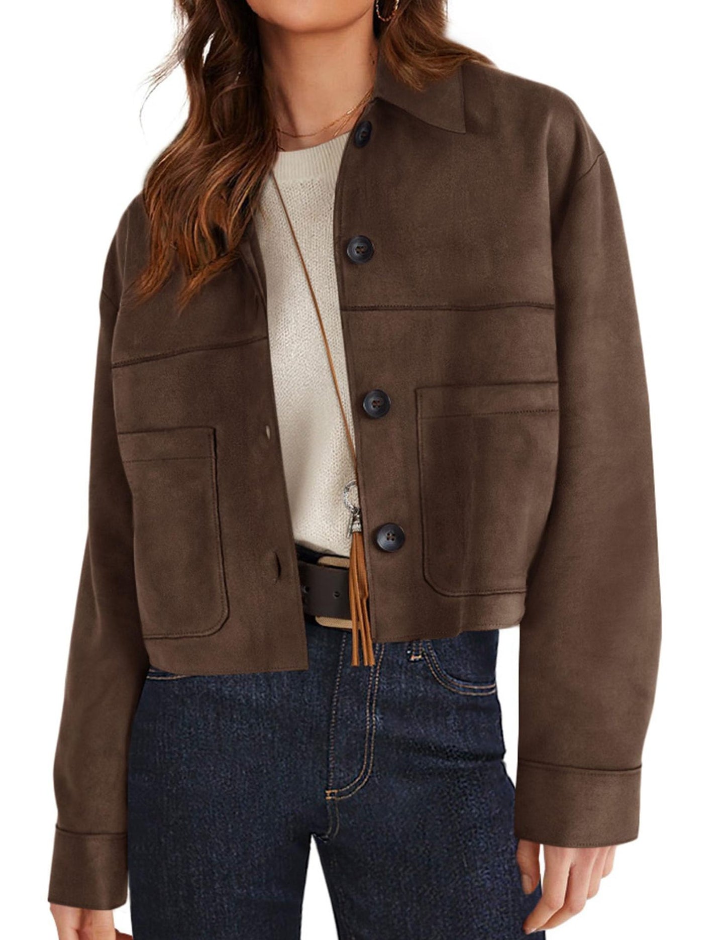 Women's Winter Suede Casual Lightweight Autumn Fashion Coats