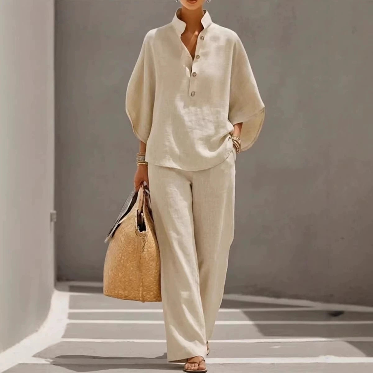 Pretty Women's Cotton Linen Shirt Urban Suits