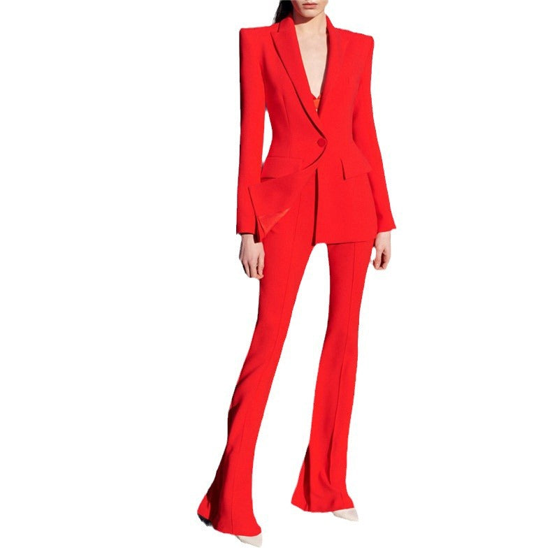Business Wear One Button Cloth Cover Fashion Casual Suit