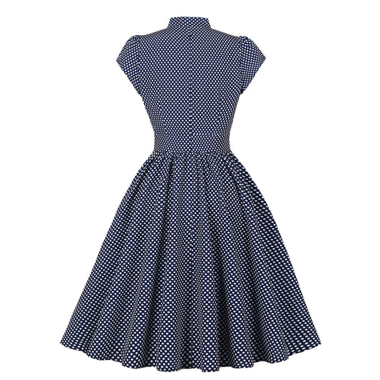 Women's Dots Single Row Button Sleeve High Shorts