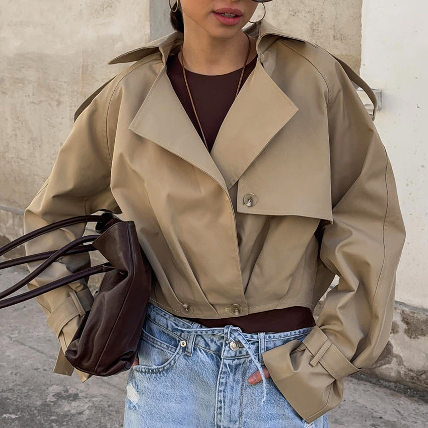 Autumn High-grade Loose Trench Design Sense Coats