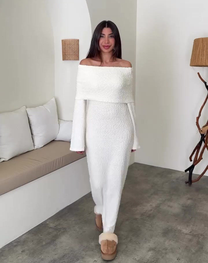 Autumn Sexy Soft Temperament Long Sleeve Dresses