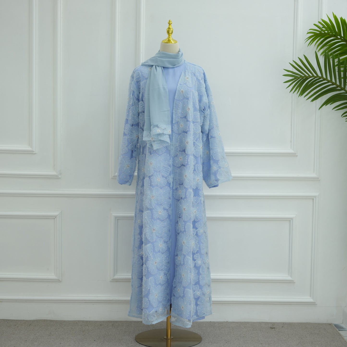 Classic Popular Stylish Three-dimensional Flower Beaded Dresses