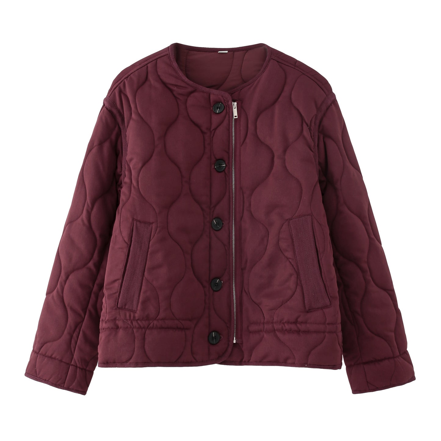 Women's Winter Round Neck Long Sleeve Loose Coats