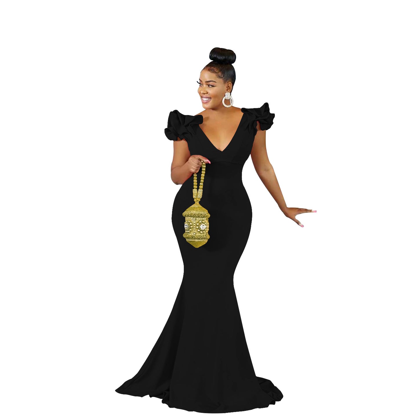 Women's Fashion Wear Solid Color Sleeveless Long Dresses