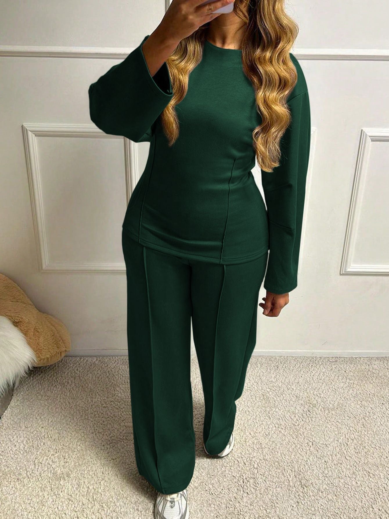 Cool Classic Women's T-shirt Trousers Two-piece Fashion Casual Suit
