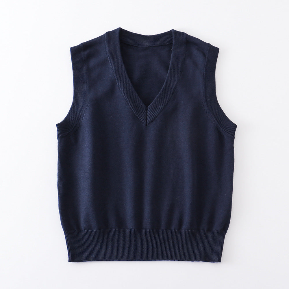 Basic Style Pullover Sleeveless Thin Solid Color Women's Sweater