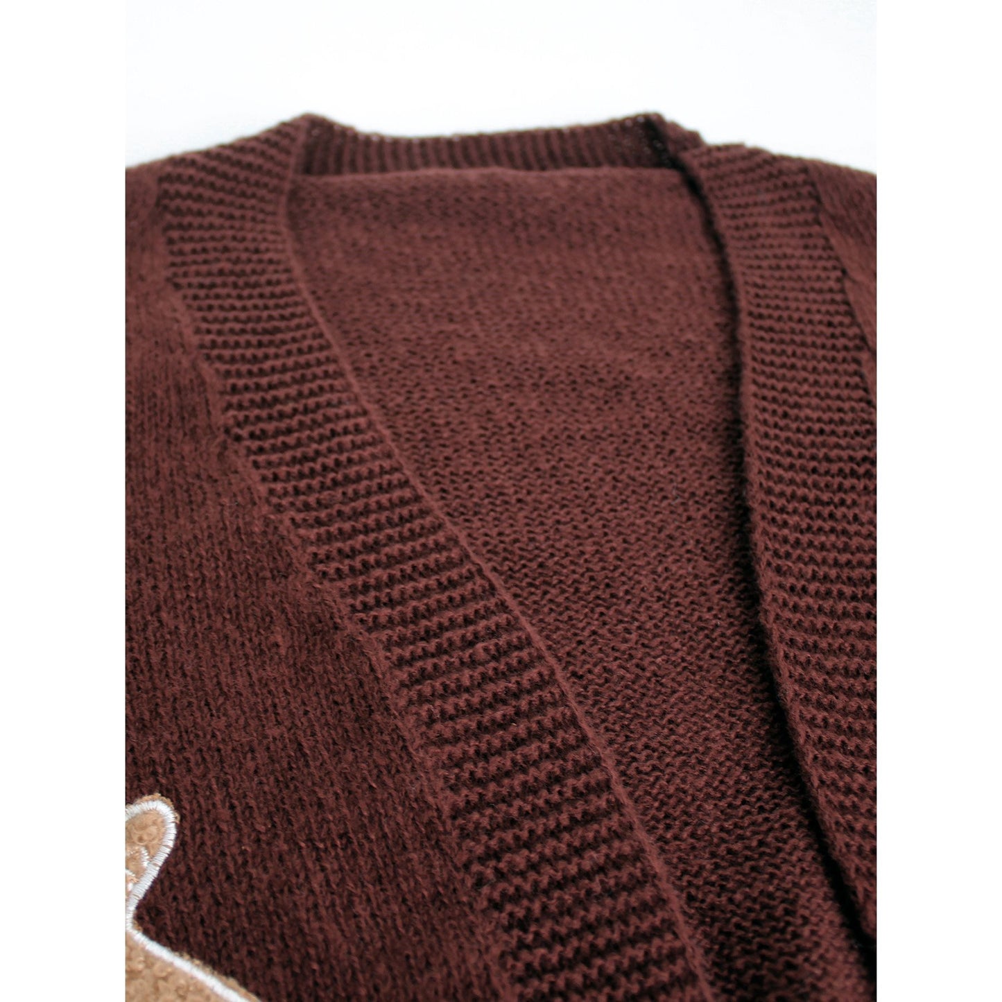 Women's Biscuit Man Figures Source Pattern Knitwear