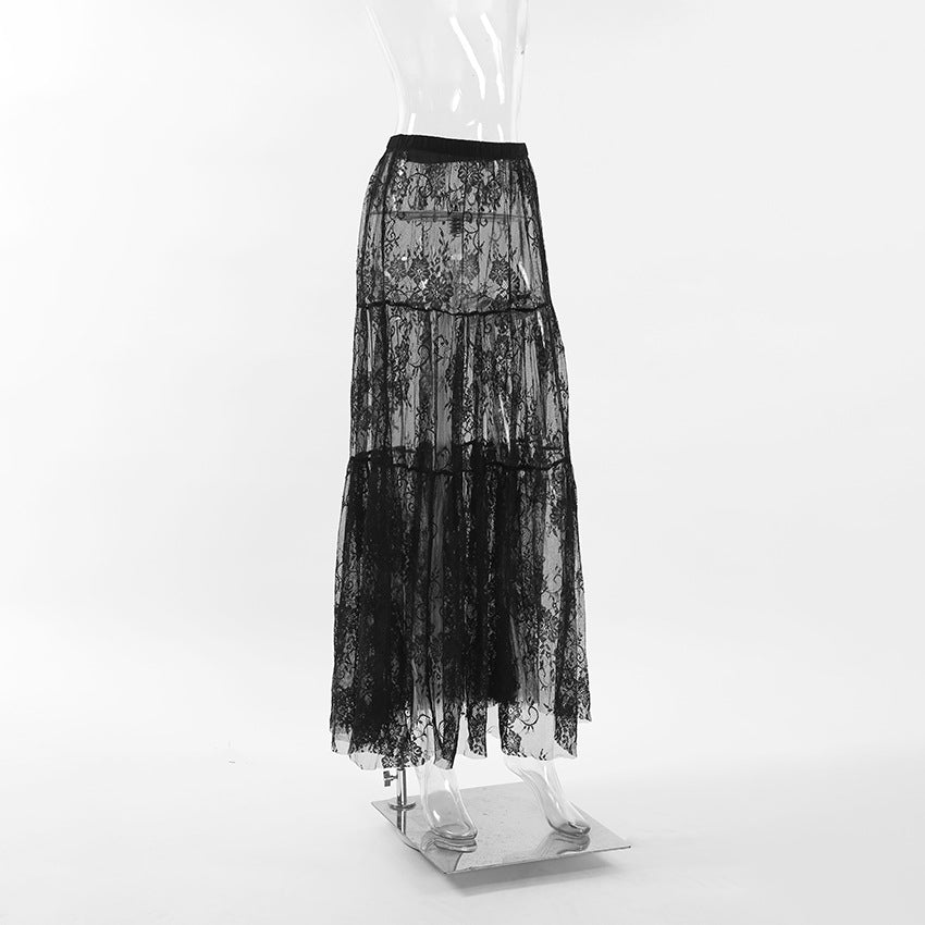 Women's Sexy Lace High Waist Commuter Fashion Skirts