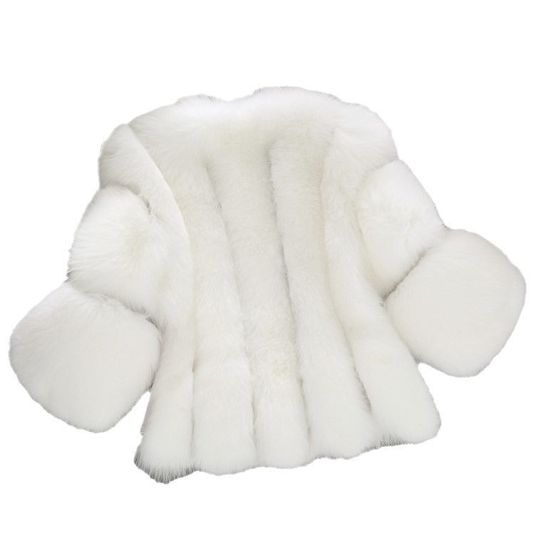 Women's Fur Imitation Patchwork Fox Artificial Coats