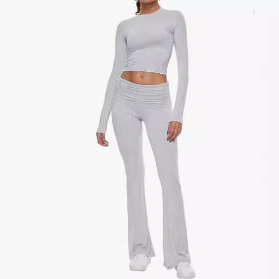 Women's Charming Popular Round Low Bell-bottom Suits