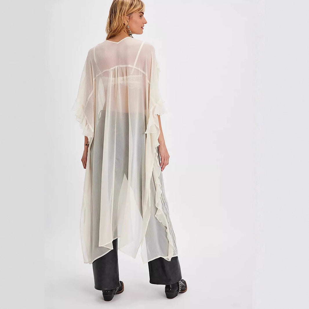 Women's Sweet Peach Summer Vacation Style Irregular Blouses