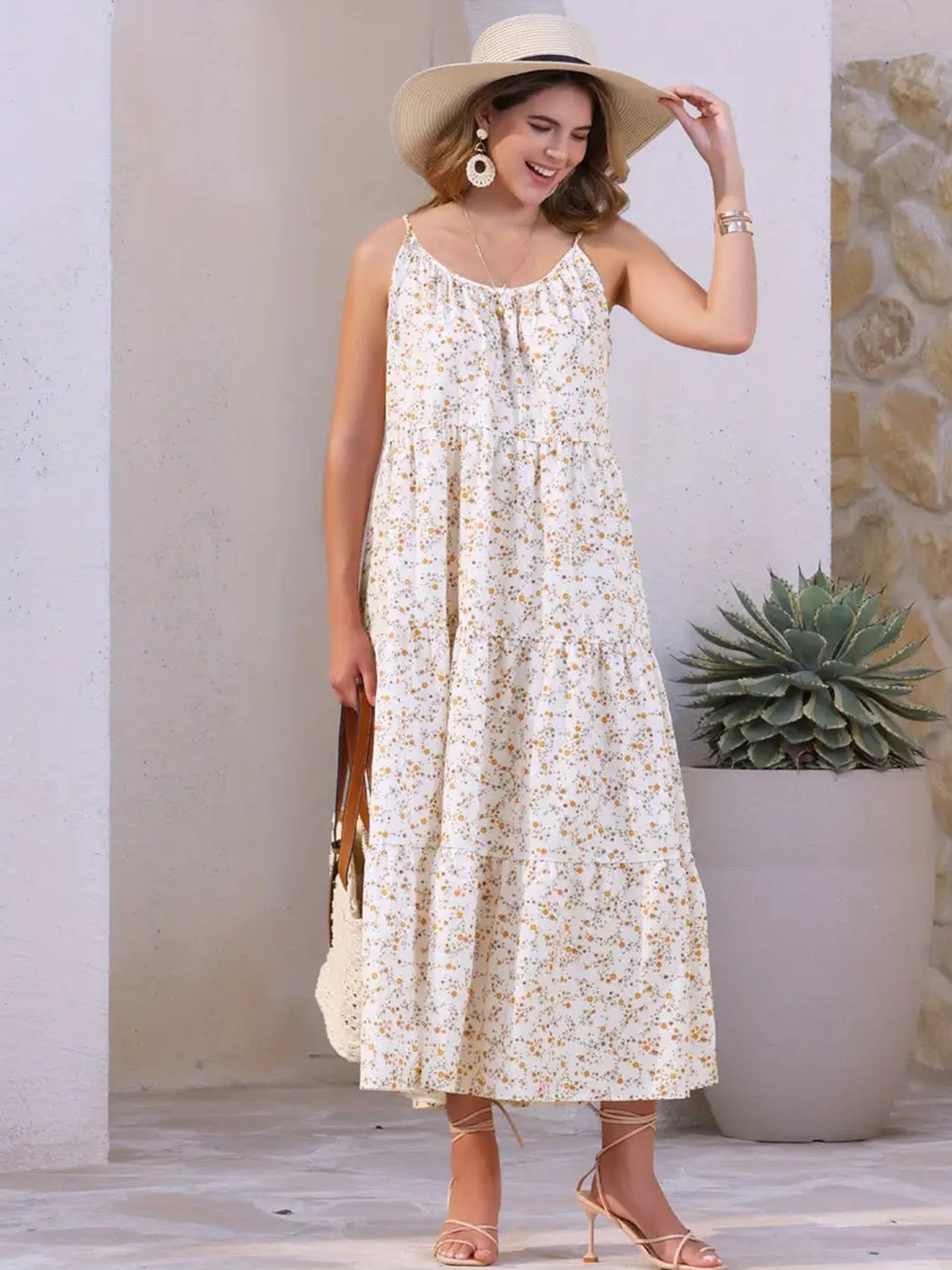Women's Summer Casual Holiday Small Floral Pattern Dress