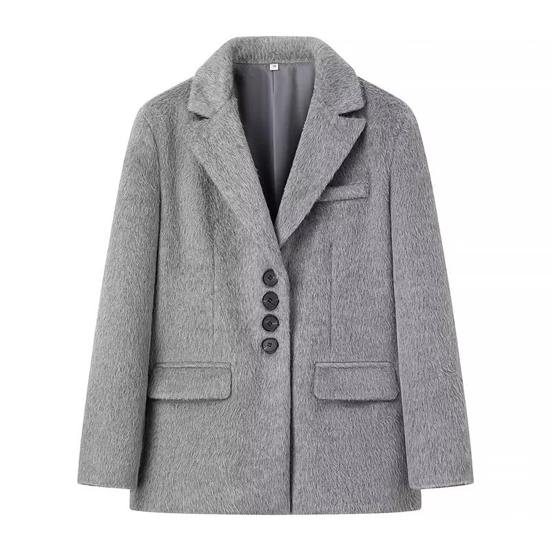 Women's Durable Fashion Loose Long Wool Coats