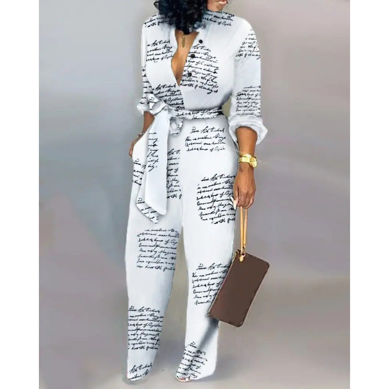 Women's Loose High Waist Casual European Jumpsuits