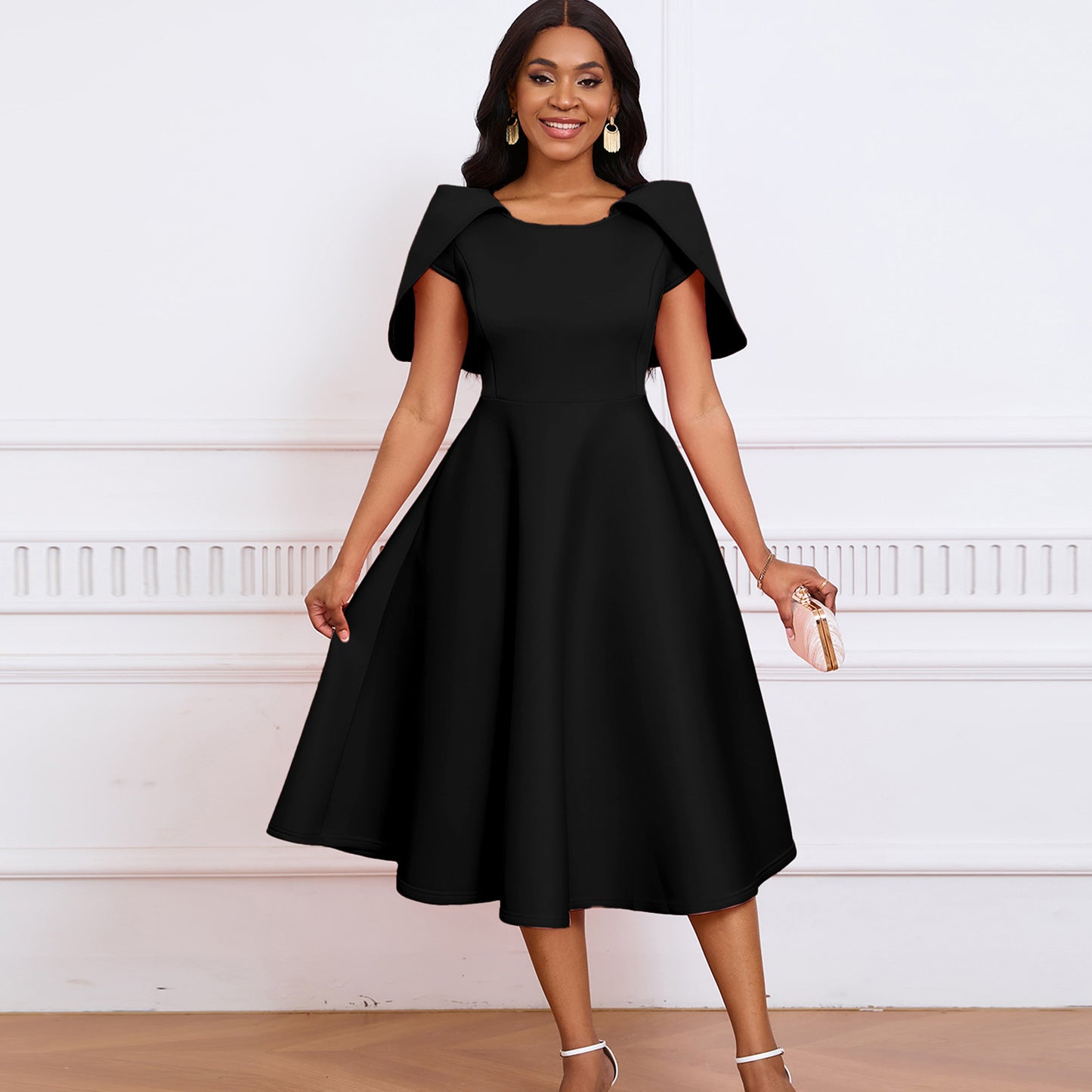 Temperament Banquet Party Large Swing Dress Skirts