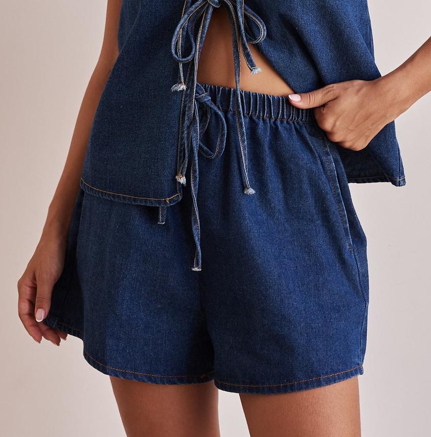 Women's Summer Fashion Casual Sleeveless Tied High Suits