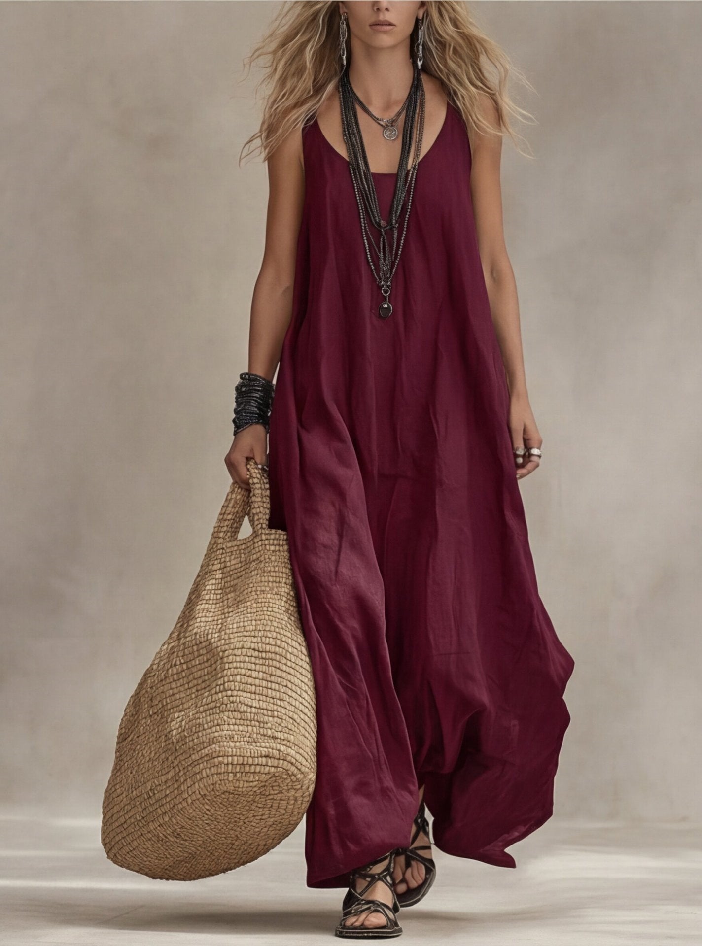 Classic New Women's Bohemian Casual Retro Dress