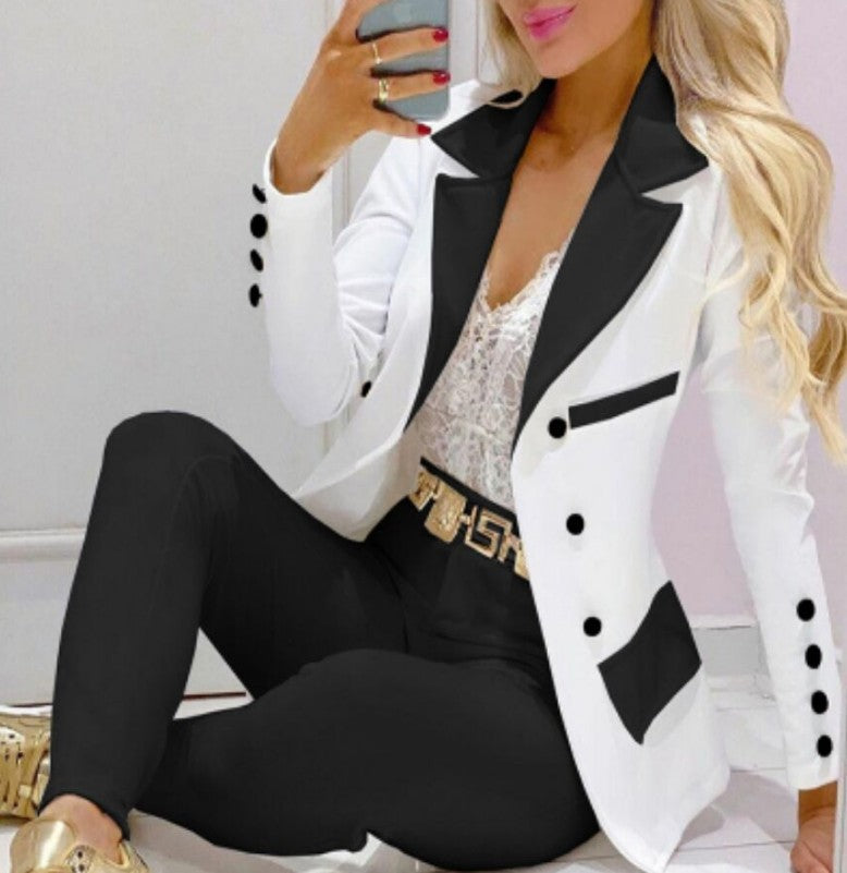 Women's Slouchy Example Casual Fashion Set Suits