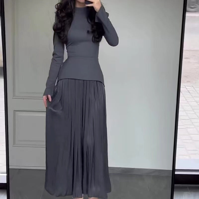 Fashion Lace Up Waist Design Fake Dresses