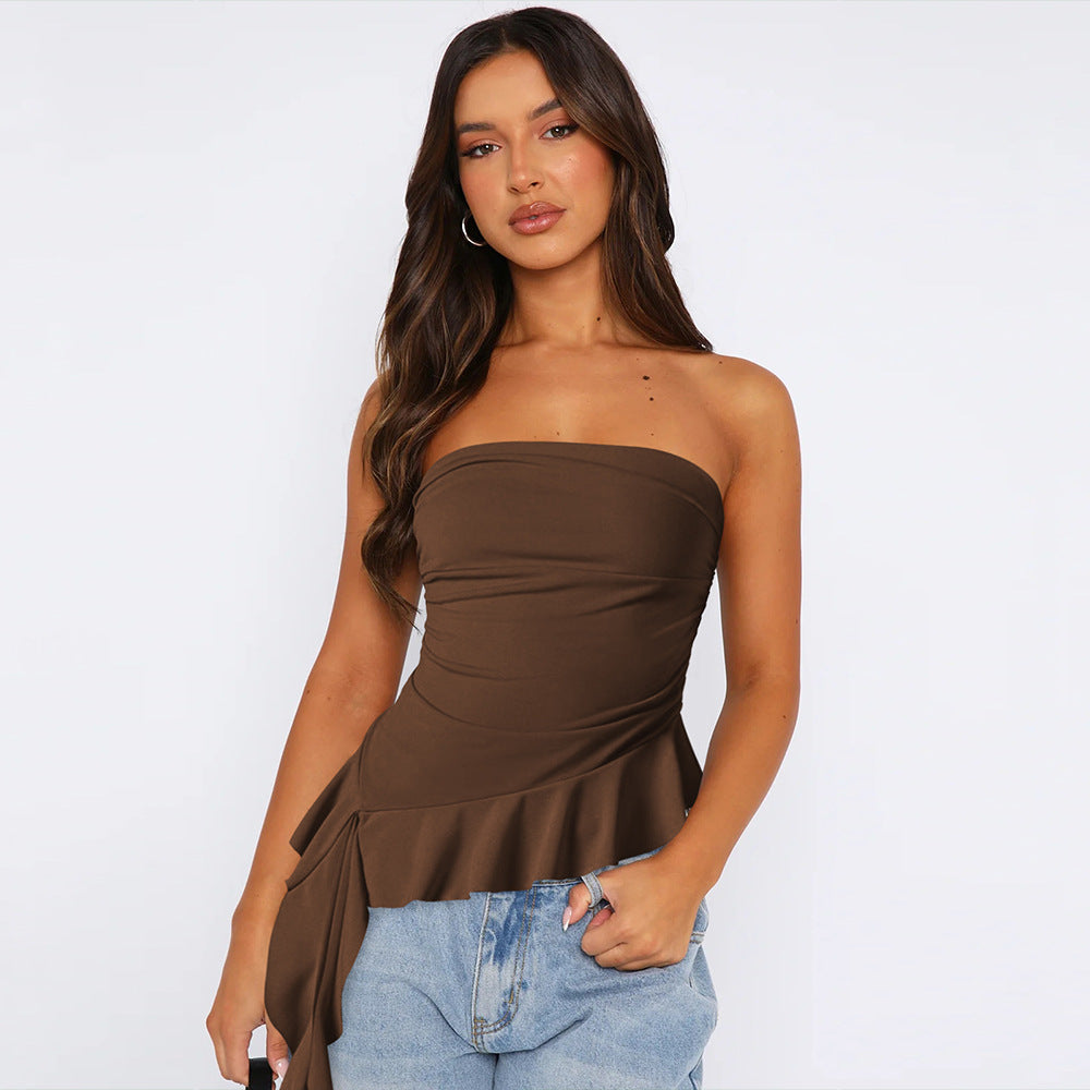 Women's Slim Fit Hot High-grade Outer Wear Tassel Tops