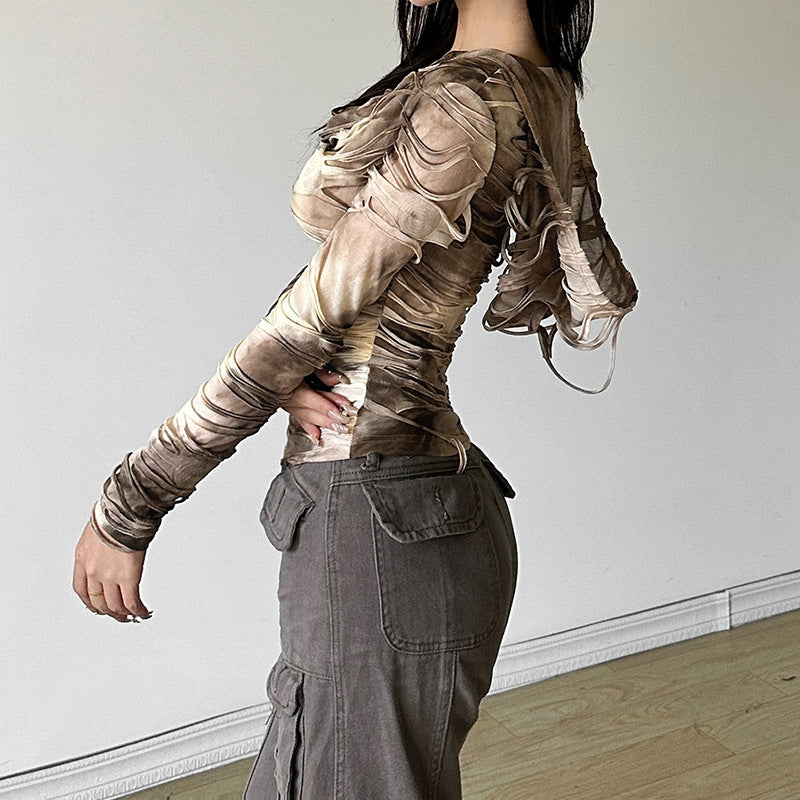 Women's Solid Color Street Fashion Hooded Long Blouses