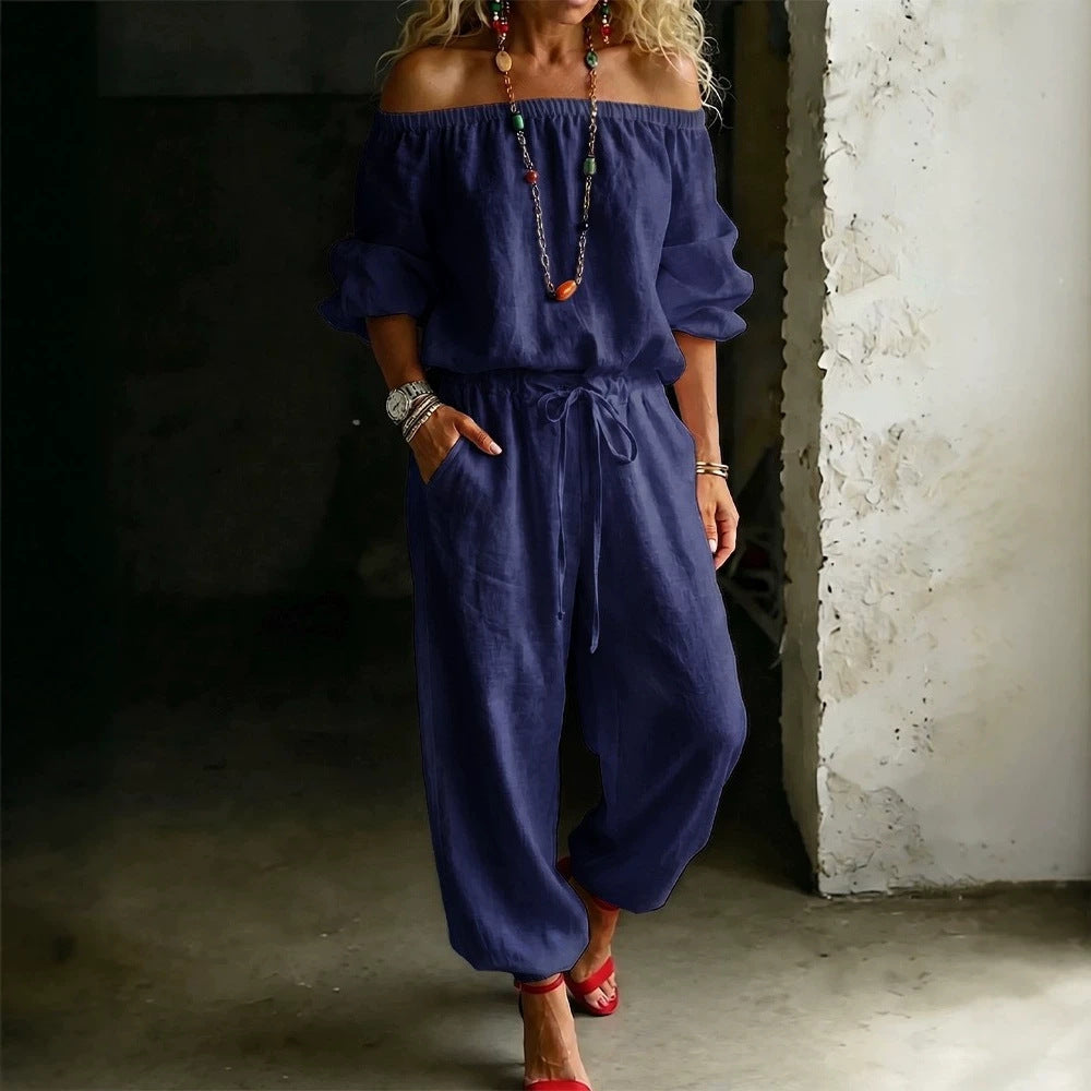 Casual Creative Classy Drawstring Jogger Two-piece Tops