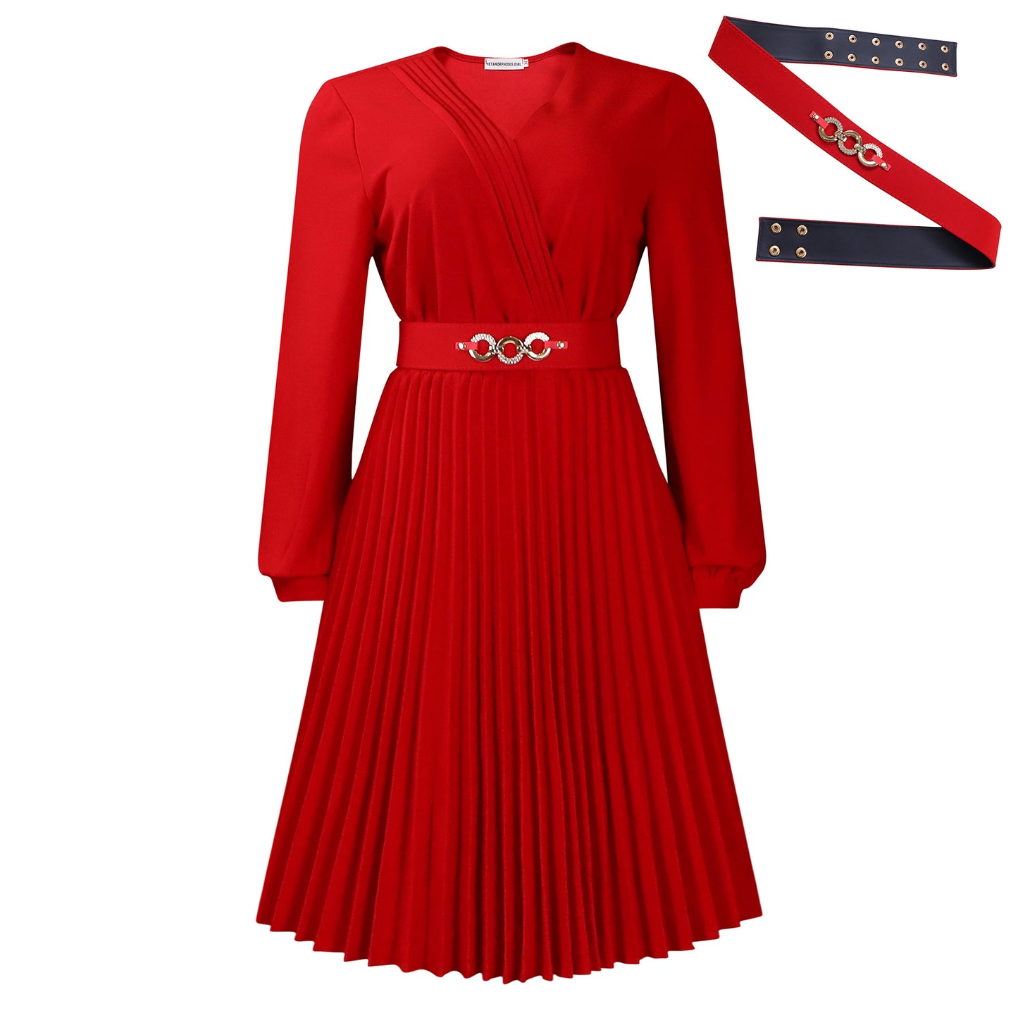 Fashion Elegant Solid Color Pleated African Plus Size