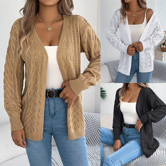 Women's Early Autumn Casual Lantern Mid-length Sweater
