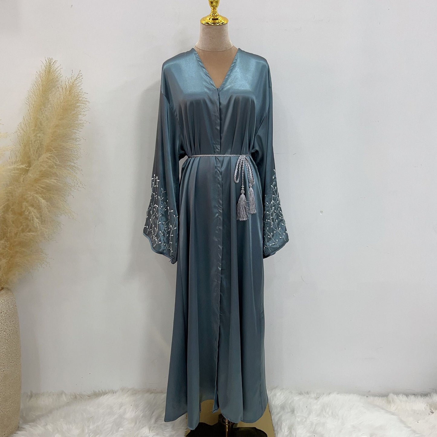 Party Daily Solid Color Handmade Beading Dresses