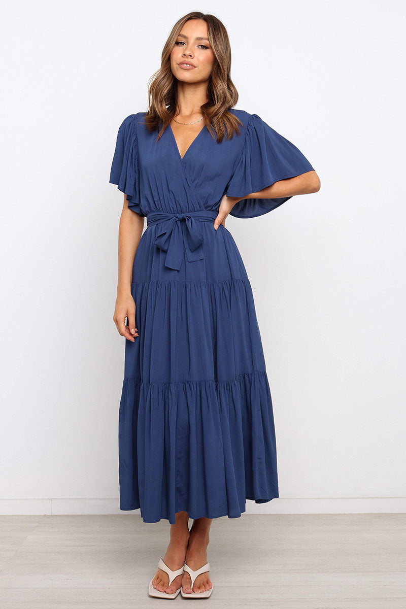 Glamorous Printed Sleeve Long Dress Bohemian Dresses